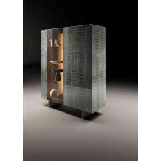 Lago N.O.W. Sideboard 1376 - Coccodrillo grigio polished XGlass