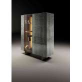 Lago N.O.W. Sideboard 1376 - Coccodrillo grigio polished XGlass