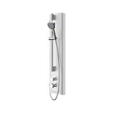 KWC Group AG F5S Therm shower panel made of MIRANIT with hand shower fitting
