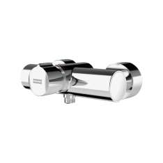 KWC Group AG F5S-Mix self-closing wall-mounted mixer with hand shower connection
