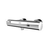 KWC Group AG F5E-Therm Electronic thermostat wall-mounted mixer with hand-shower connection and battery operation