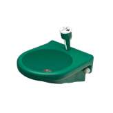 KWC Group AG Eye- and face-wash fountain with water collection basin