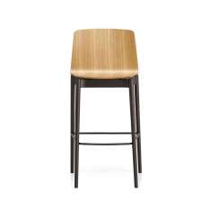 Kristalia Rama Wood stool high back