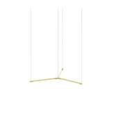 Koncept Z-Bar Pendant Small Trio, Gold (16" light bars)