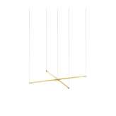 Koncept Z-Bar Pendant Small Cross, Gold (16" light bars)