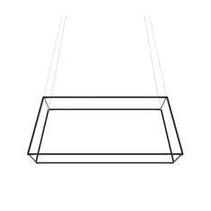 Koncept Z-Bar Pendant Rise Square - Matte Black 48"