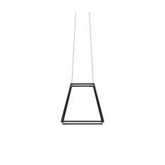 Koncept Z-Bar Pendant Rise Rectangle - Matte Black 16"