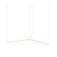 Koncept Z-Bar Pendant Medium Trio, Gold (24" light bars)