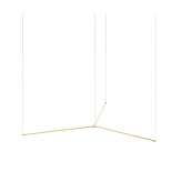 Koncept Z-Bar Pendant Medium Trio, Gold (24" light bars)