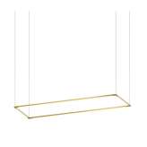 Koncept Z-Bar Pendant Large Rectangle, Gold (16"/48" light bars)