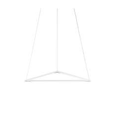 Koncept Z-Bar Pendant 24", Triangle, Matte White, Canopy