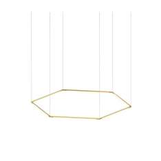 Koncept Z-Bar Pendant 24", Honeycomb, Gold, Canopy
