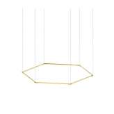 Koncept Z-Bar Pendant 24", Honeycomb, Gold, Canopy