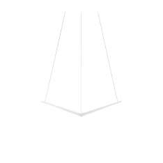 Koncept Z-Bar Pendant 16", Bird, Matte White, Canopy