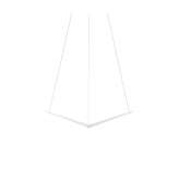 Koncept Z-Bar Pendant 16", Bird, Matte White, Canopy