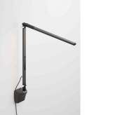 Koncept Z-Bar Solo mini Desk Lamp with wall mount, Metallic Black