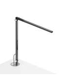Koncept Z-Bar Solo mini Desk Lamp with grommet mount, Metallic Black
