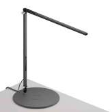 Koncept Z-Bar Solo Desk Lamp with wireless charging Qi base, Metallic Black