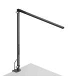 Koncept Z-Bar Solo Desk Lamp with one-piece desk clamp, Metallic Black