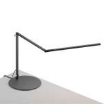 Koncept Z-Bar slim Desk Lamp with wireless charging Qi base, Metallic Black