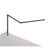 Koncept Z-Bar slim Desk Lamp with through-table mount, Metallic Black