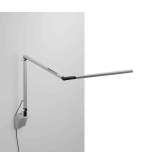 Koncept Z-Bar mini Desk Lamp with Silver wall mount, Silver
