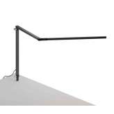 Koncept Z-Bar Desk Lamp with through-table mount, Metallic Black