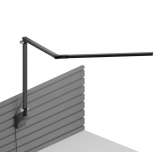 Koncept Z-Bar Desk Lamp with slatwall mount, Metallic Black