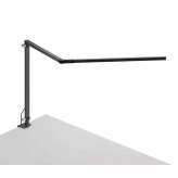 Koncept Z-Bar Desk Lamp with one-piece desk clamp, Metallic Black