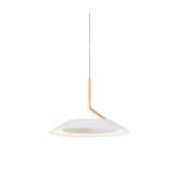 Koncept Royyo Pendant (single), Matte White with Gold accent