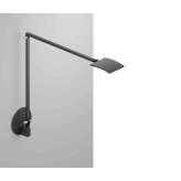 Koncept Mosso Pro Desk Lamp with hardwired wall mount, Metallic Black
