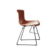 Knoll International Bertoia Side Chair in Cowhide