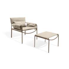 KFF LOOP LOUNGE armchair with ottoman