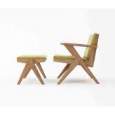 Karpenter Tribute EASY CHAIR with OTTOMAN w| LEATHER Olive Green