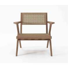 Karpenter Tribute EASY CHAIR W/ NATURAL WOVEN RATTAN