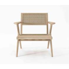 Karpenter Tribute EASY CHAIR W/ NATURAL WOVEN RATTAN