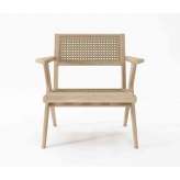 Karpenter Tribute EASY CHAIR W/ NATURAL WOVEN RATTAN