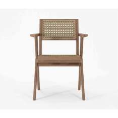 Karpenter Tribute ARM CHAIR W/ NATURAL WOVEN RATTAN