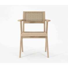 Karpenter Tribute ARM CHAIR W/ NATURAL WOVEN RATTAN