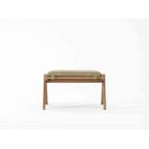 Karpenter Tribute OTTOMAN with LEATHER Safari Grey