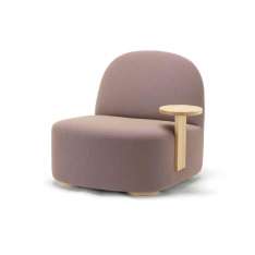 Karimoku New Standard Polar Lounge Chair L with Side Table Left
