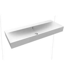 Kaldewei Silenio wall-hung double washbasin alpine white matt