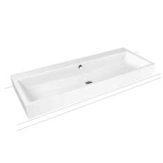 Kaldewei Puro countertop double washbasin alpine white