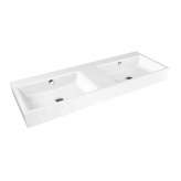 Kaldewei Puro countertop&nbsp;double washbasin (two depressions)&nbsp;alpine white