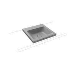 Kaldewei Cono inset countertop washbasin 40mm cool grey 30