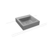 Kaldewei Cono Countertop washbasin 120mm cool grey 30