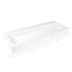 Kaldewei Cono countertop double washbasin alpine white