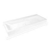 Kaldewei Cono countertop double washbasin alpine white