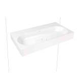 Kaldewei Centro wall-hung washbasin alpine white
