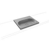 Kaldewei Centro Inset Countertop Washbasin 40mm cool grey 30